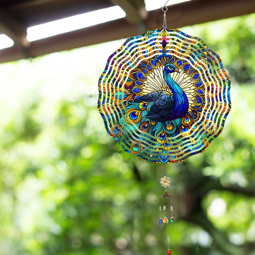 Pauw 3D metalen windspinner