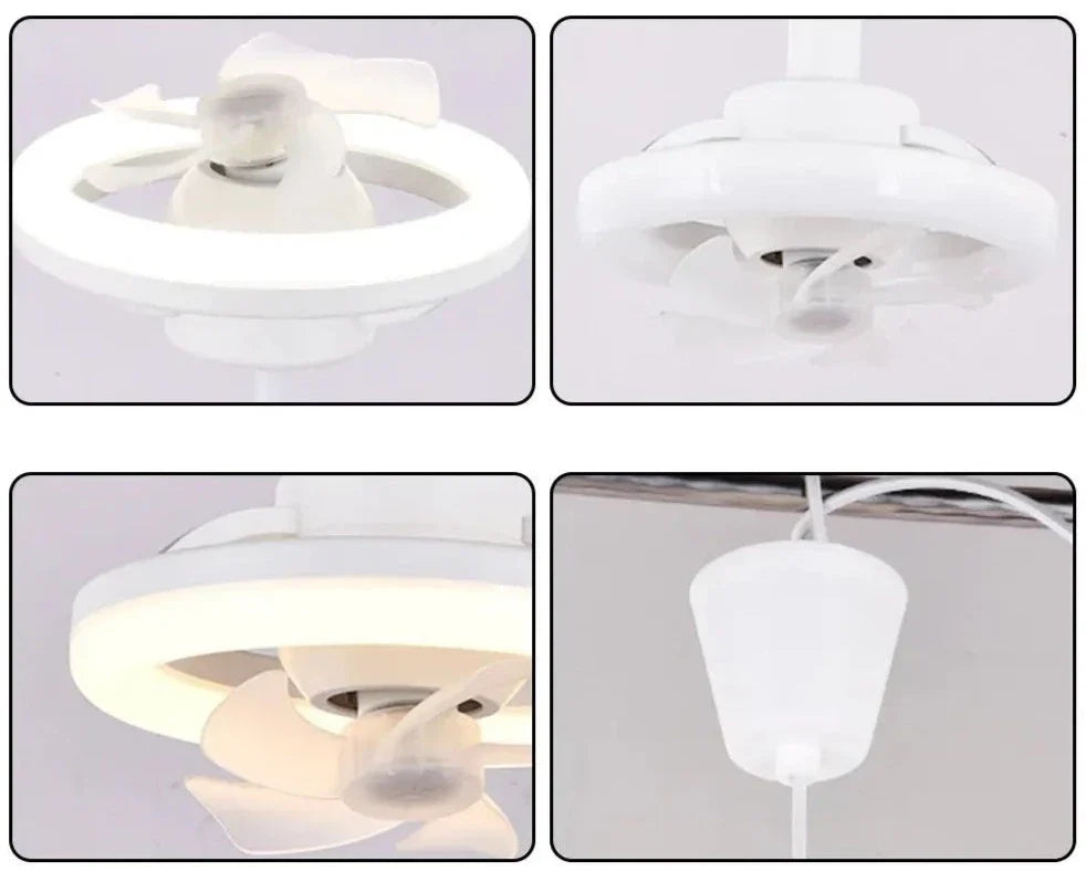 Plafondventilatorlamp met Zwenkkop en Afstandsbediening