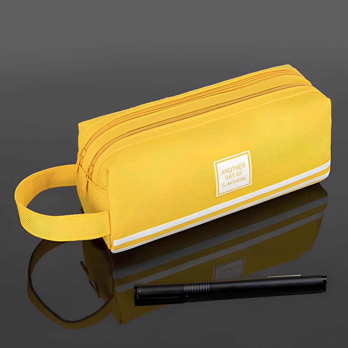 Skinzline canvas etui met twee vakken