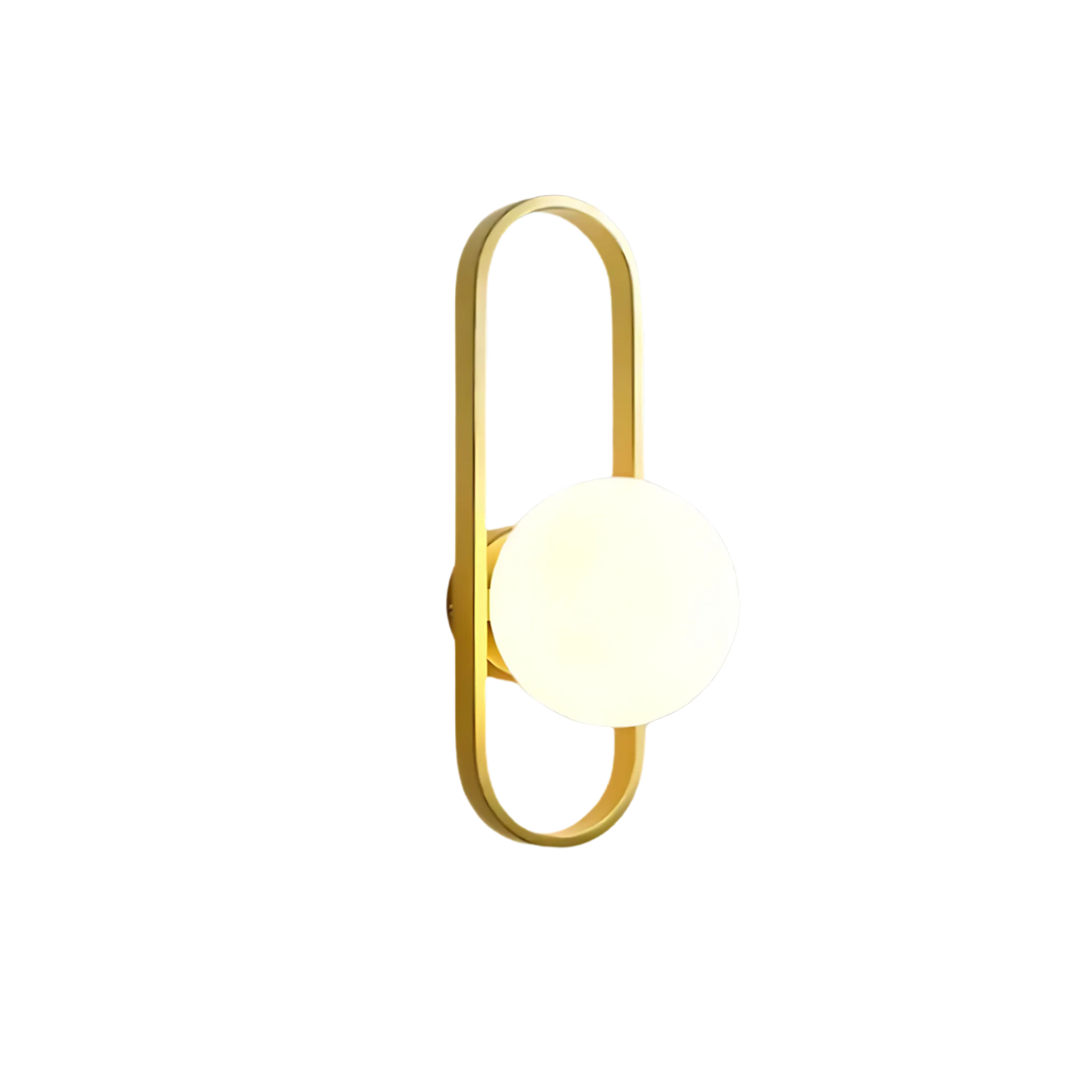 Luxe glazen wandlamp