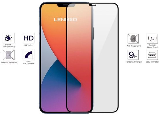 Lennexo iPhone 14 Plus hoesje en screenprotector combi