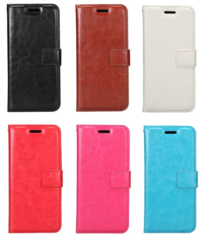 Galaxy S8 Plus leren portemonnee hoesje