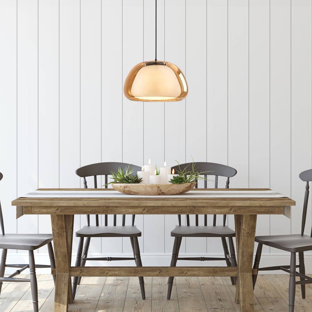 Glazen koepel moderne minimalistische hanglamp