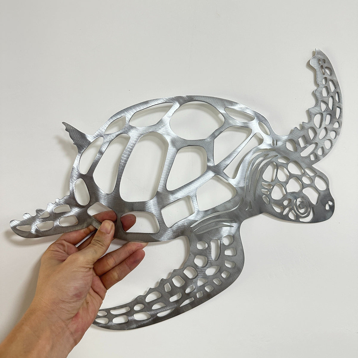 Metalen schildpad wanddecoratie