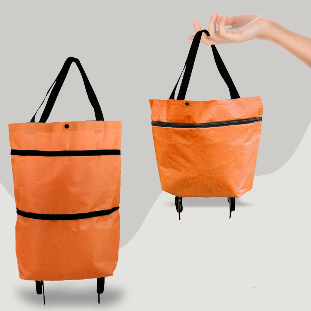CarryFlex opvouwbare boodschappentas op wielen
