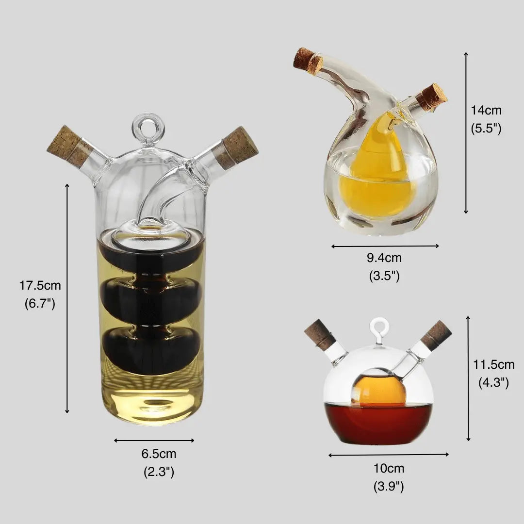 DualPour olie- en azijndispenser