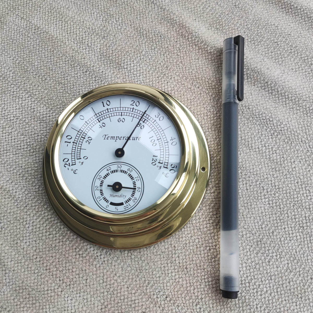ThermoBrass analoge wandmeter