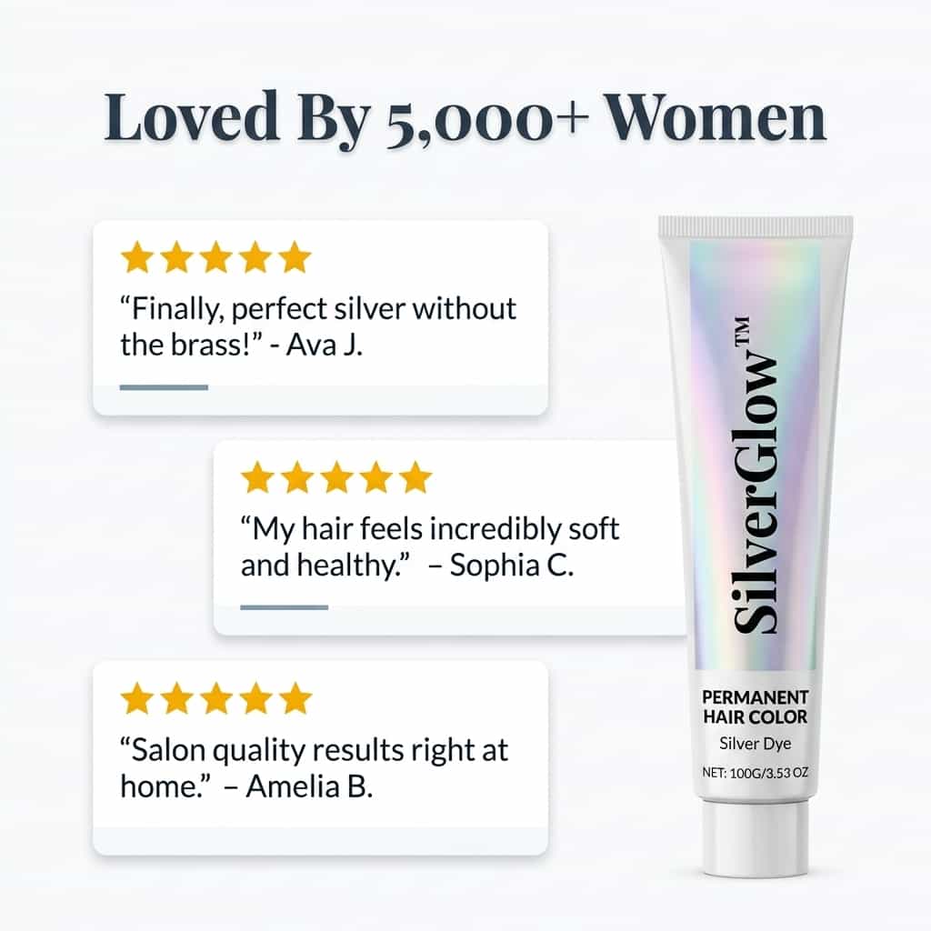 SilverGlow ammoniakvrije zilveren haarverf