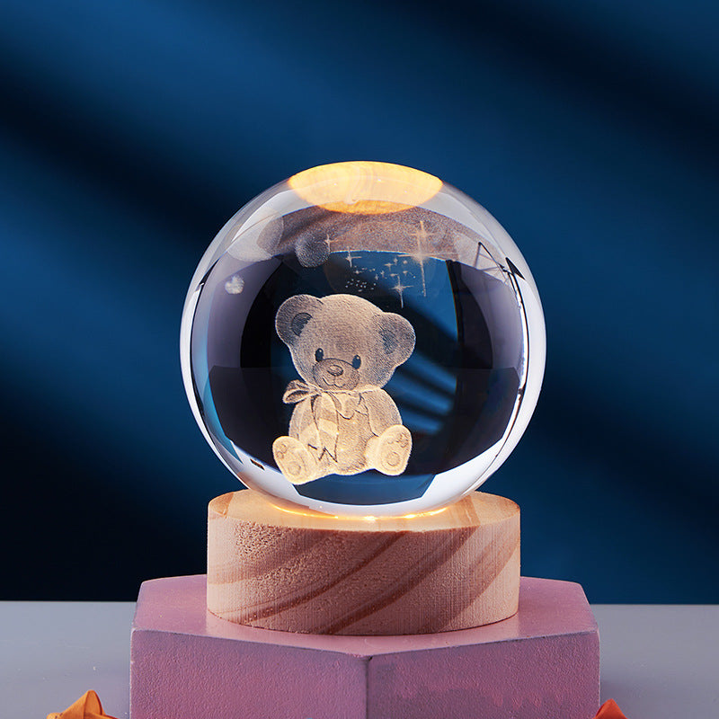 Odior 3D kristallen LED nachtlamp