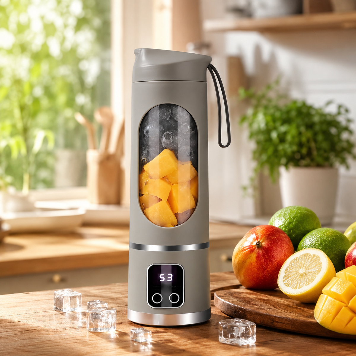 Draagbare blender met digitaal display 450ml