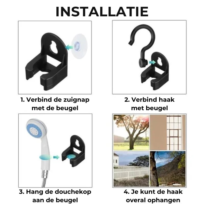 Draagbare buitendouche