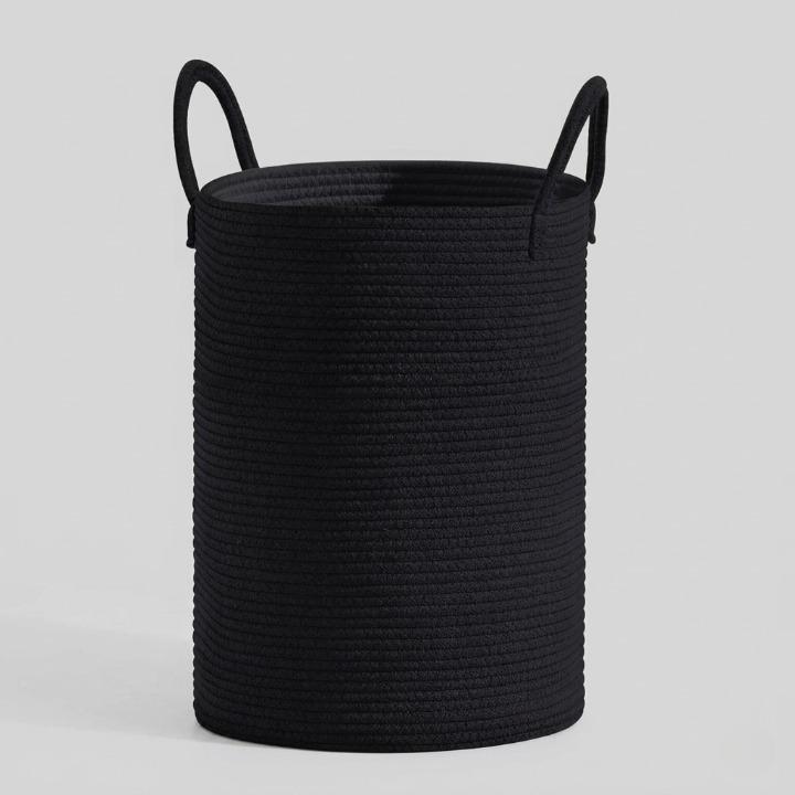 Gevlochten katoenen wasmand 58 liter