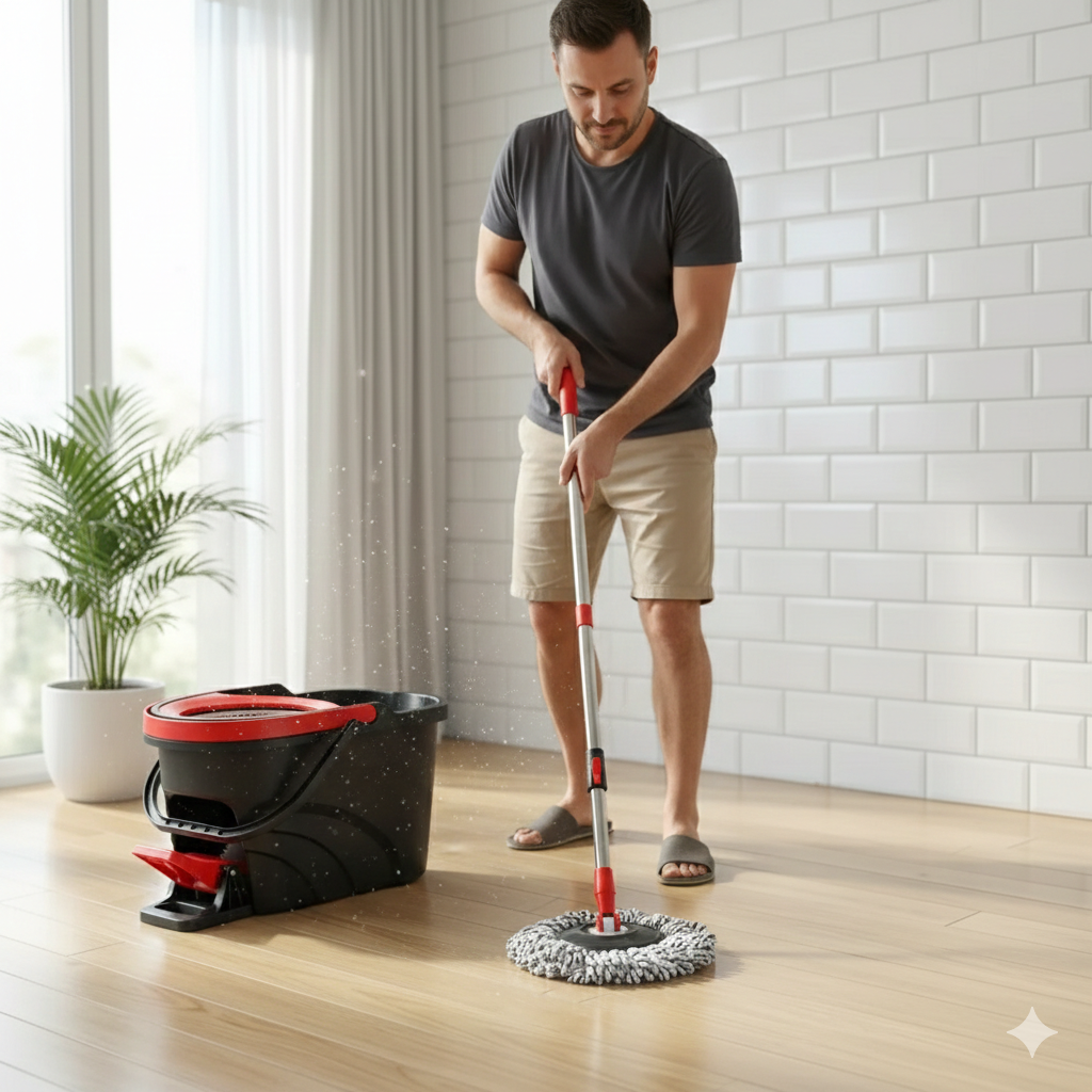 Spin Mop en Emmer Schoonmaaksysteem