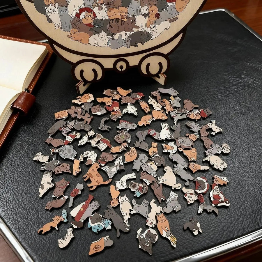 CatCraft houten kattenpuzzel
