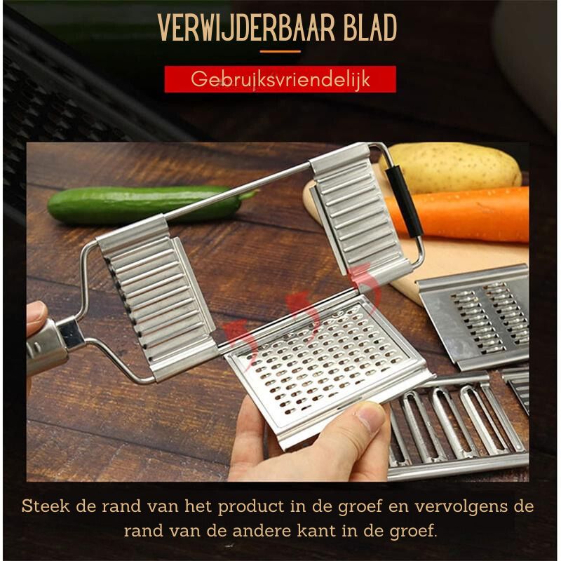 QuickGrate multifunctionele groenterasp