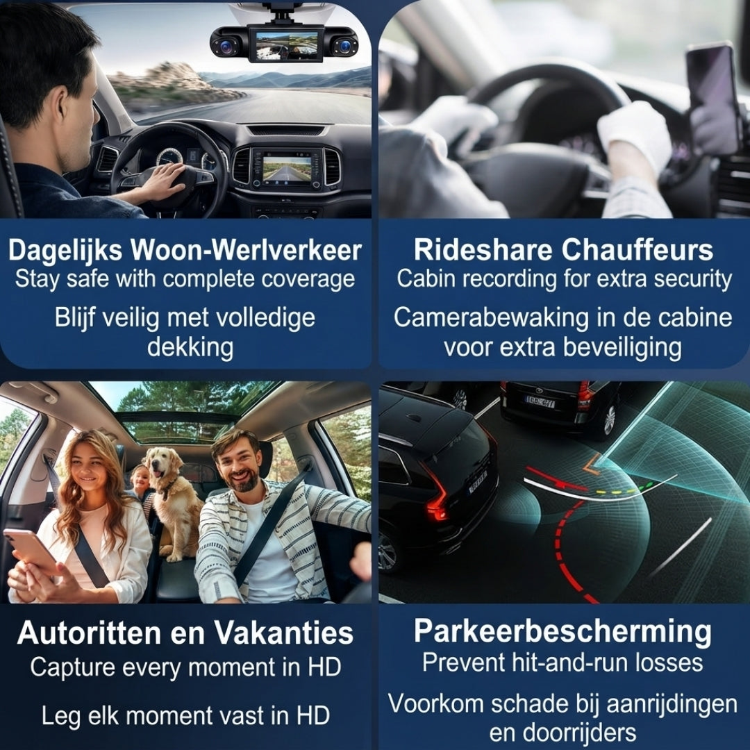 360° Dashcamsysteem met Nachtzicht