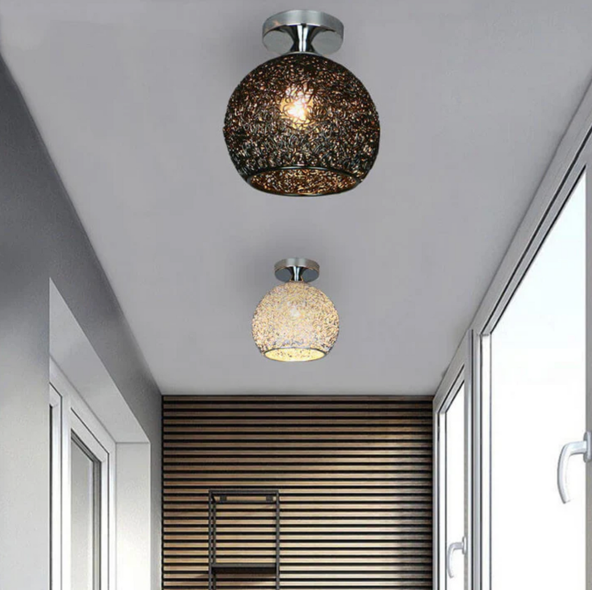 LumiGlobe metalen plafondlamp