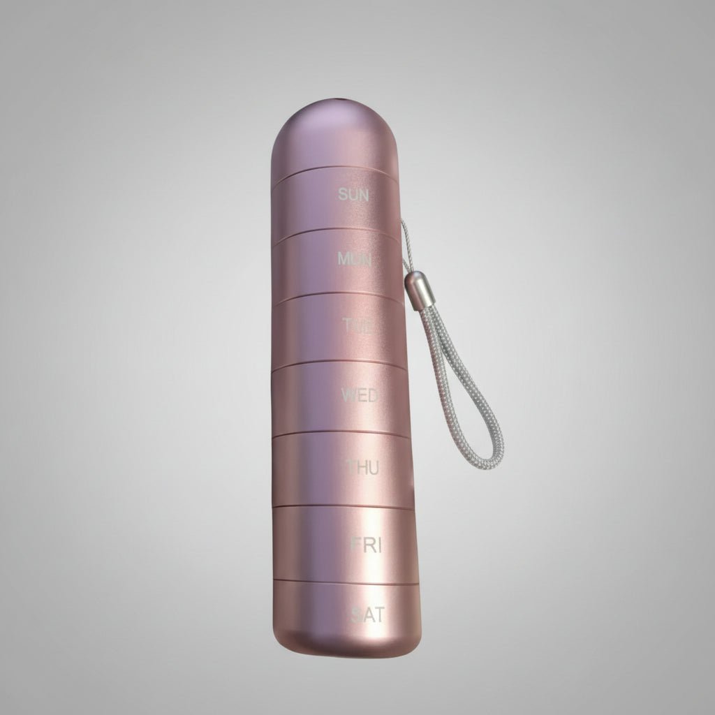 VITACASE waterdichte 7-daagse aluminium pillendoos
