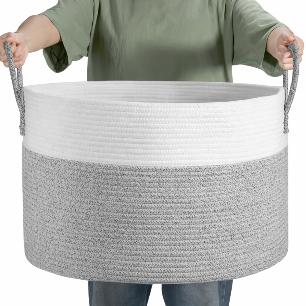 Grote Gevlochten Opbergmand 50L