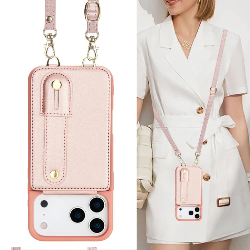 iPhone 17 Pro Hoesje met Pasjeshouder en Koord