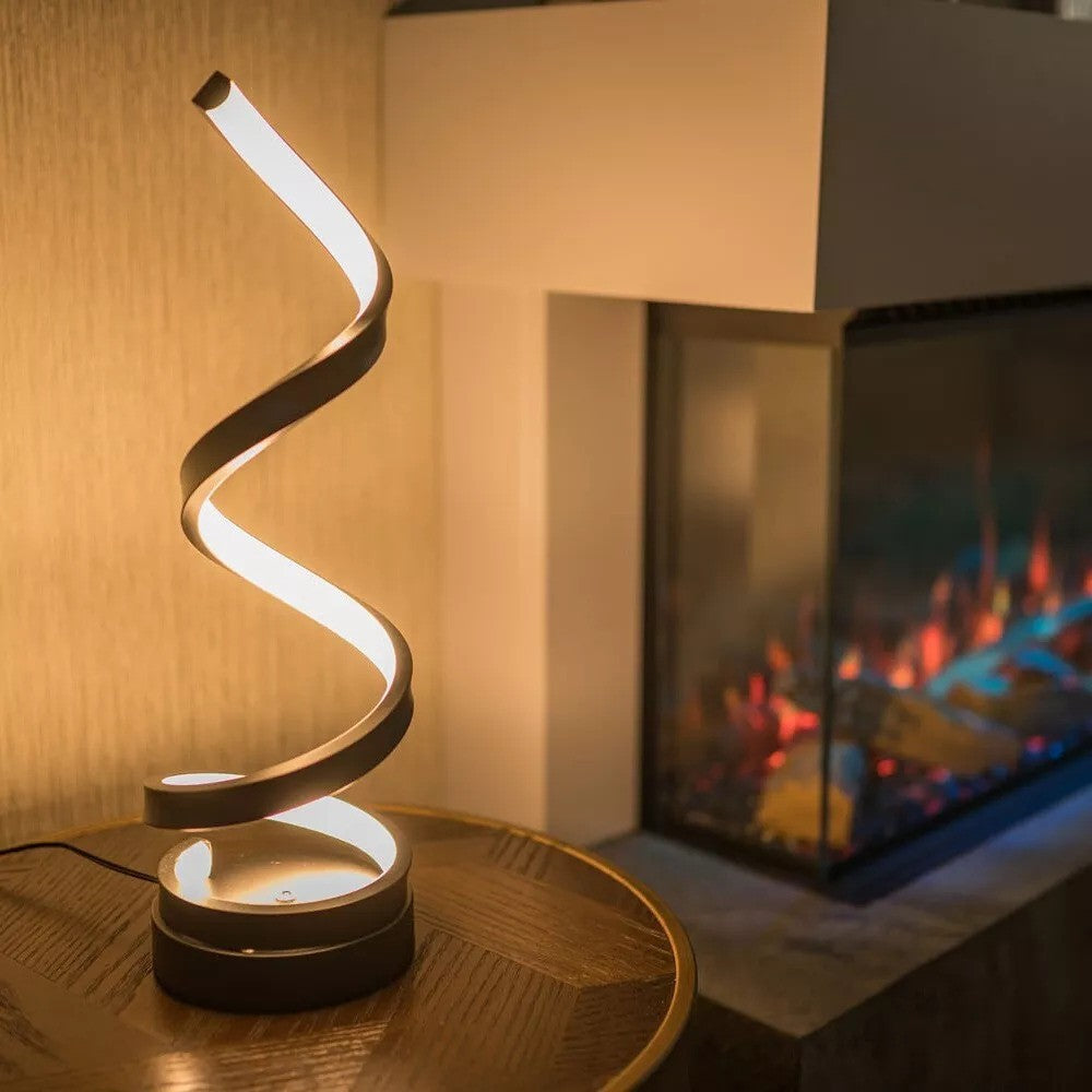 Spiraallamp dimbare LED tafellamp