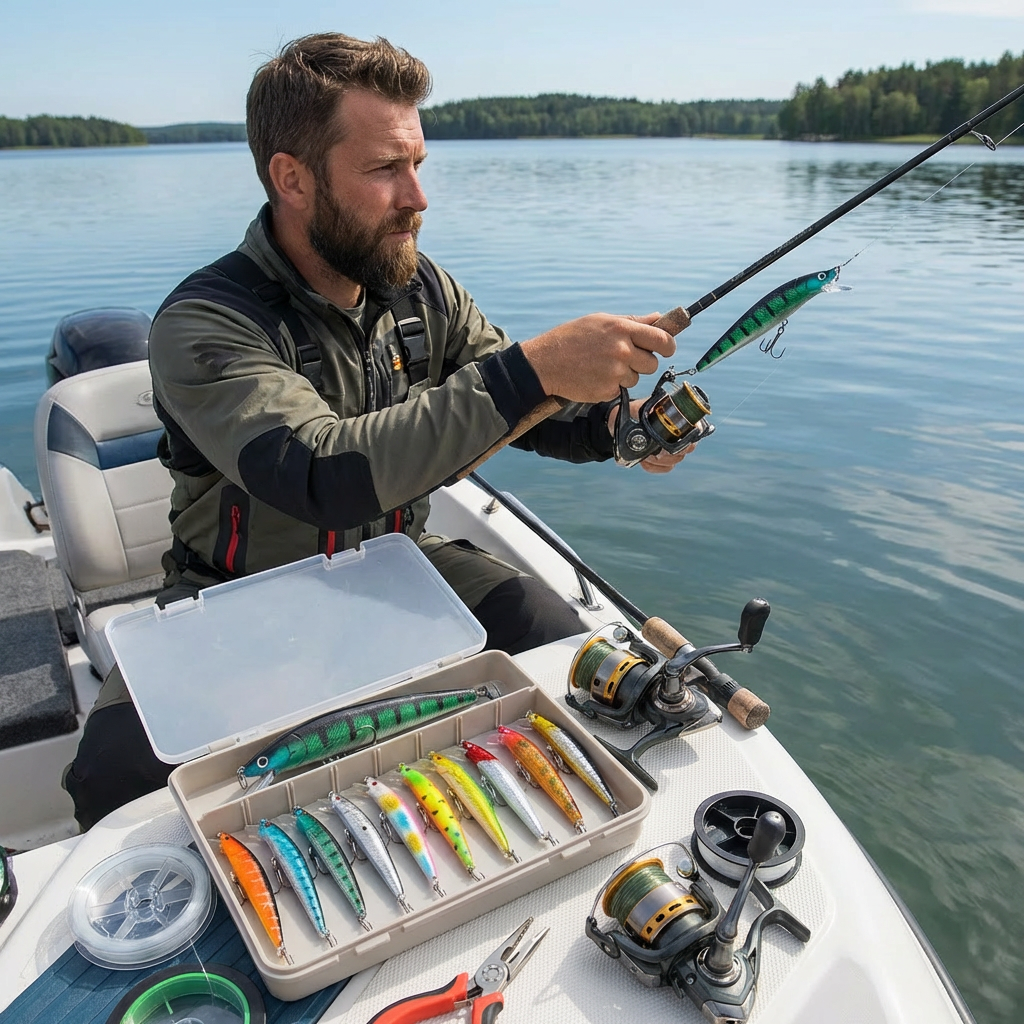 Minnow Visaas 10-delige Kunstlokaas Set