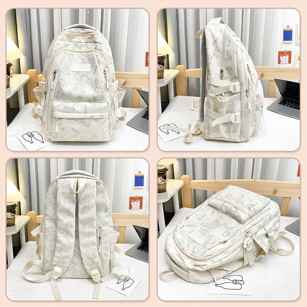 Canvas Rugzak met Ritssluiting