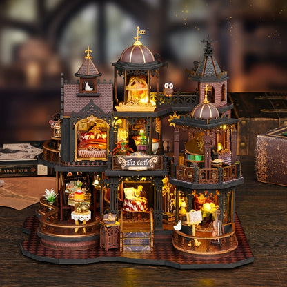Eltz Castle 3D houten miniatuurmodel