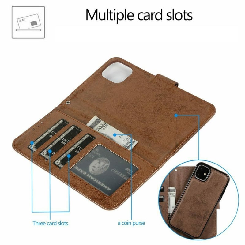 iPhone 16 uitneembaar magnetisch bookcase hoesje