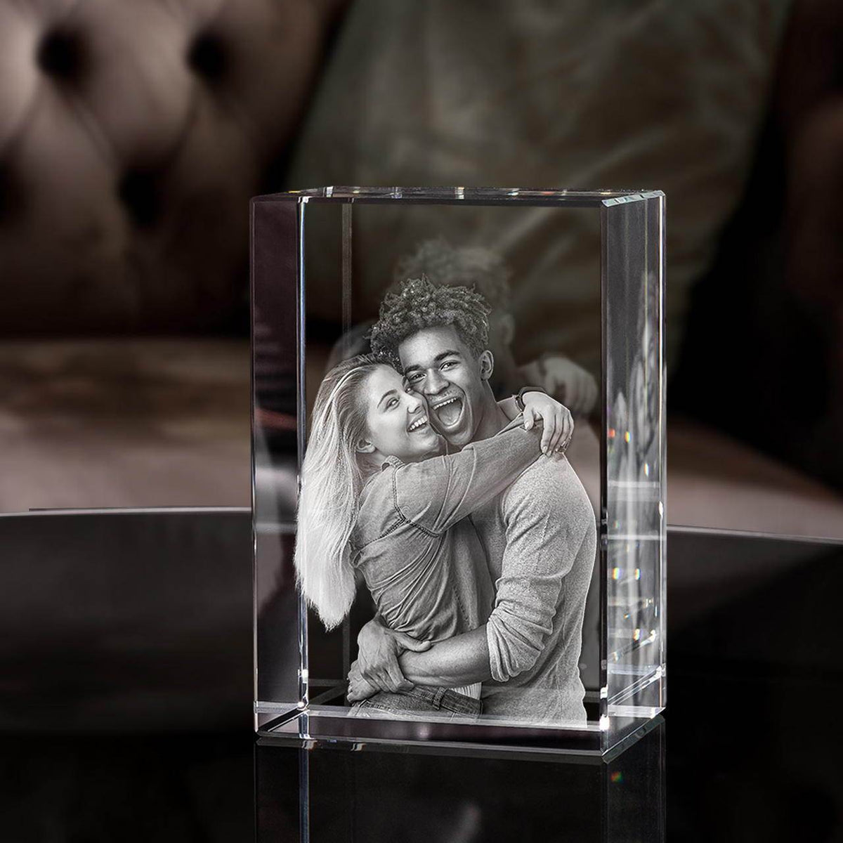 MemoryGlare gepersonaliseerd kristallen fotoblok