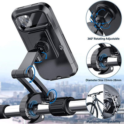 RideCharge waterdichte fiets telefoonhouder met draadloos opladen