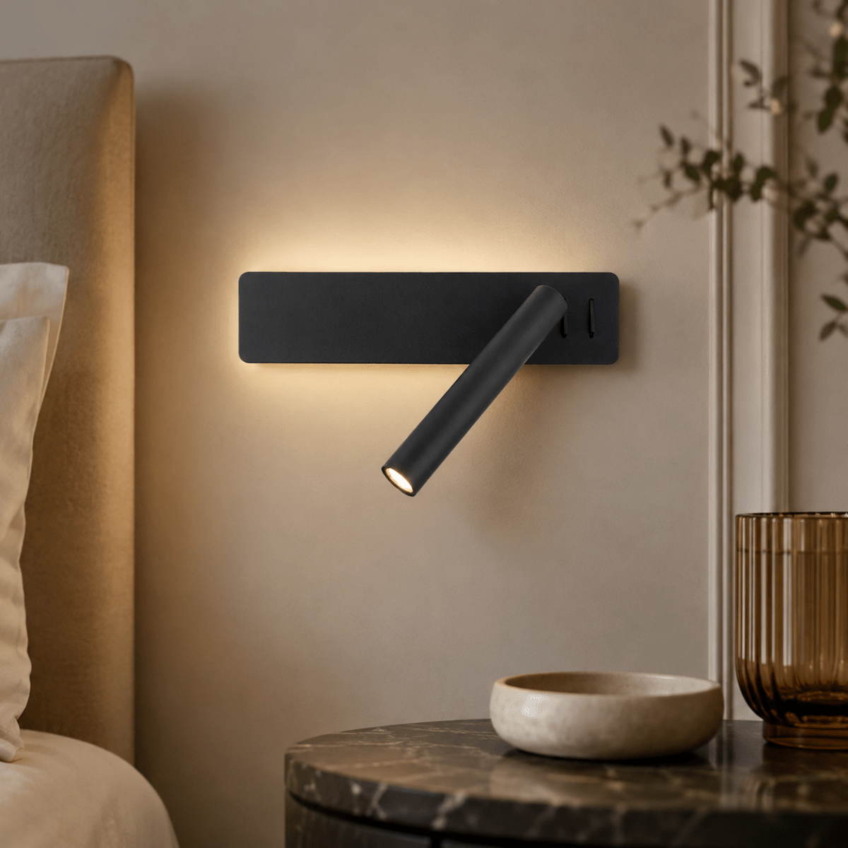 GlowSpin draaibare led-wandlamp