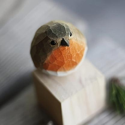 WoodRobin houten vogelbeeldje