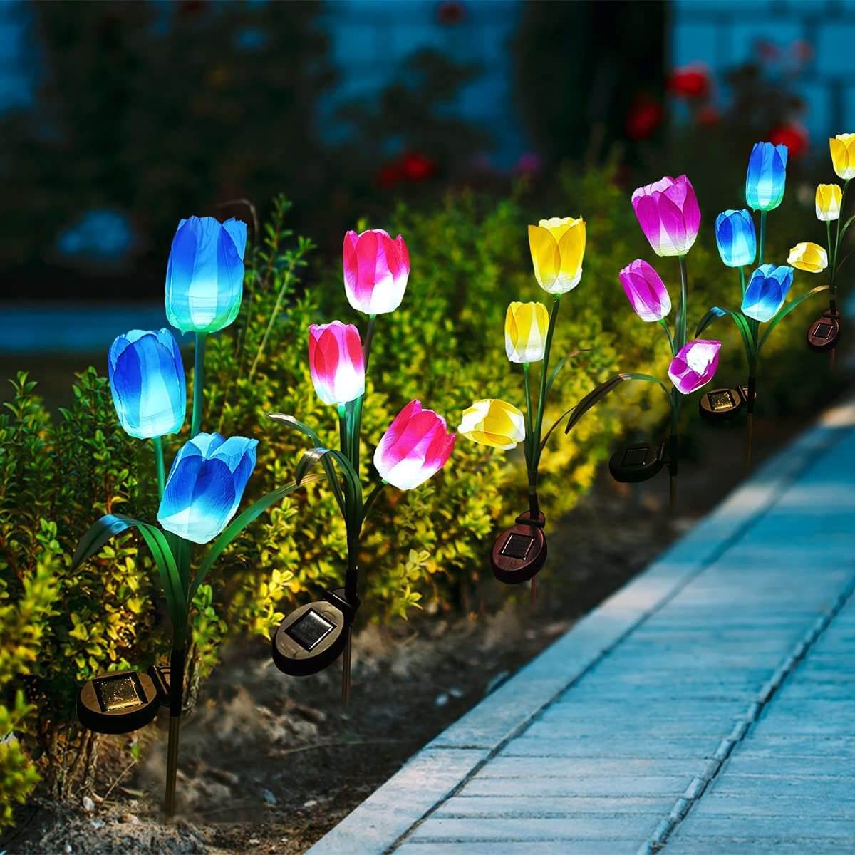 Lumio tulp solar LED tuinlamp