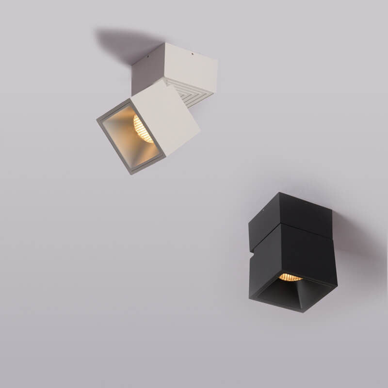 Lumio aluminium semi-flush mount plafondlamp