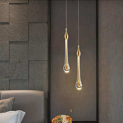 Scandinavische gouden LED hanglamp