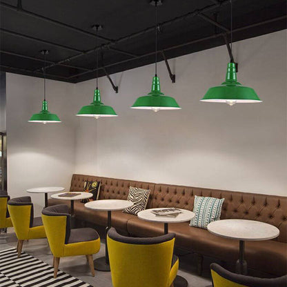 Lumio industriële groene hanglamp