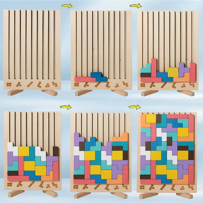 Houten puzzelbord voor creatieve pauzes