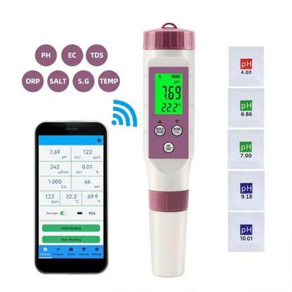 AquaSense 7-in-1 digitale waterkwaliteitsmeter