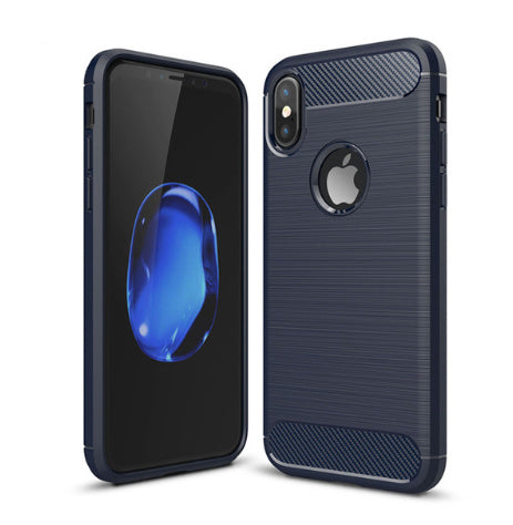 Brushed Armor TPU Hoesje voor iPhone X / Xs