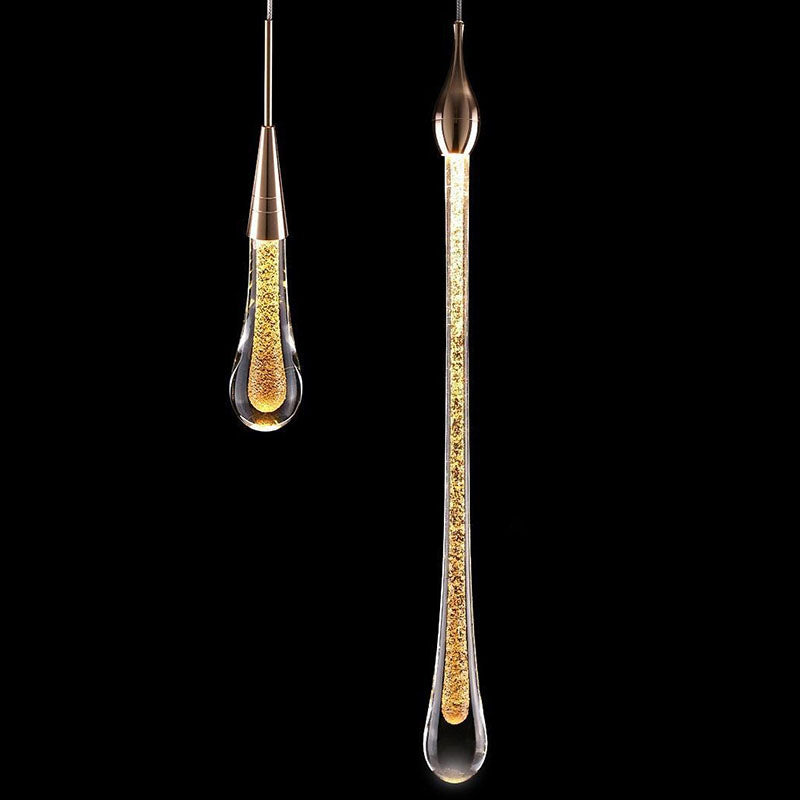 Scandinavische gouden LED hanglamp