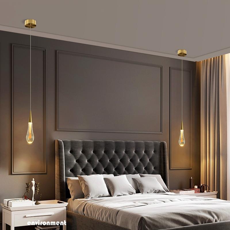 Scandinavische gouden LED hanglamp