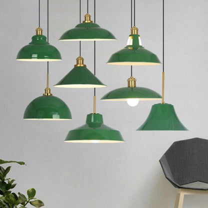 Lumio industriële groene hanglamp
