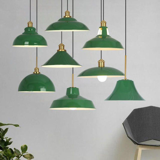Lumio industriële groene hanglamp