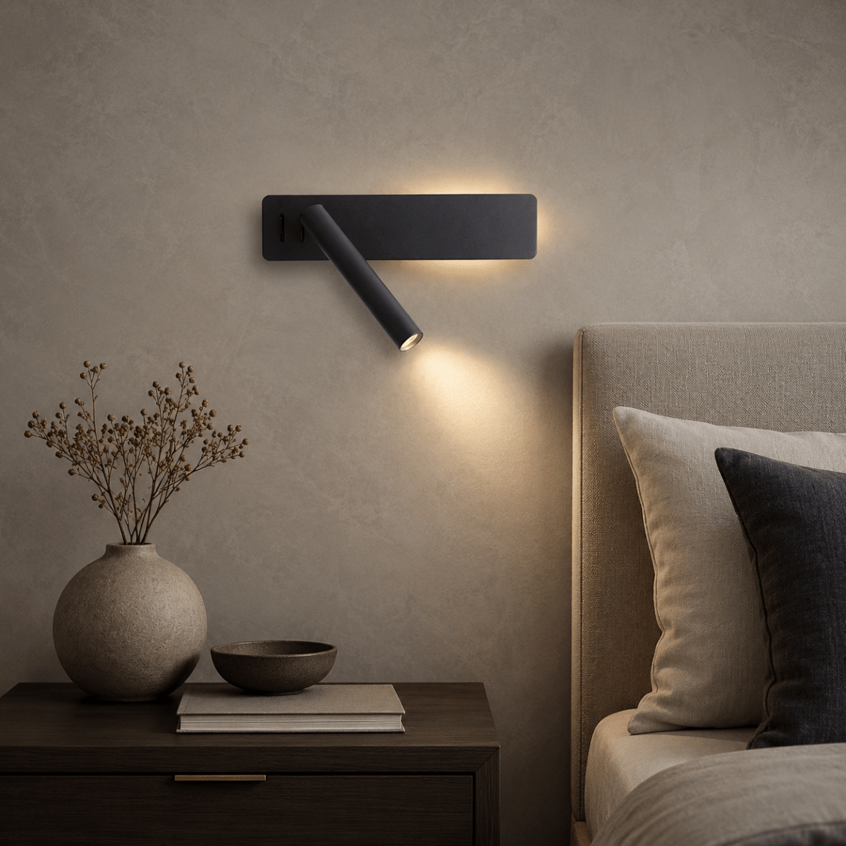 GlowSpin draaibare led-wandlamp
