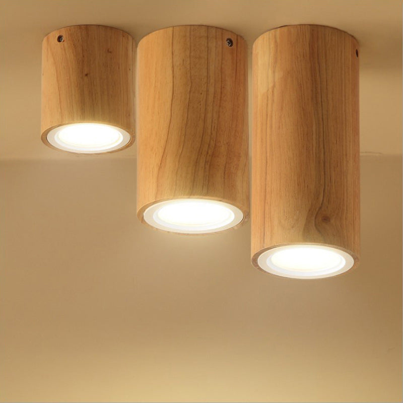 Lumio houten LED plafondlamp