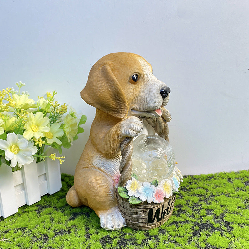 Lumio Puppy solar LED buitenlamp chroom