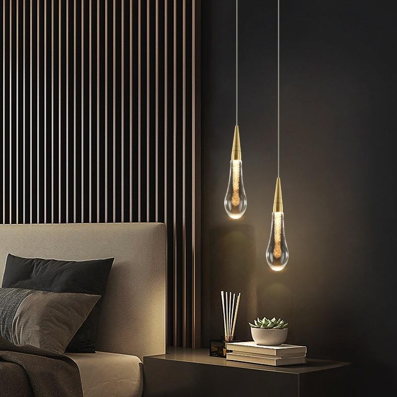 Scandinavische gouden LED hanglamp