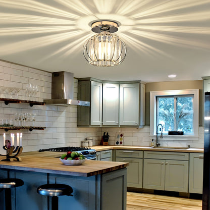 Industriële semi-flush plafondlampen
