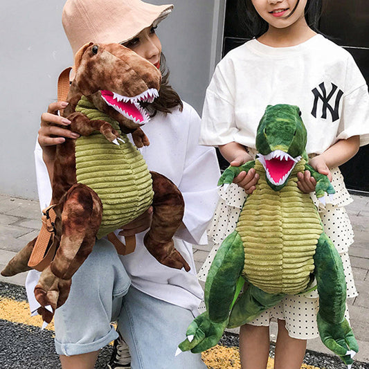 DazzleDino zachte pluche dinosaurus rugzak